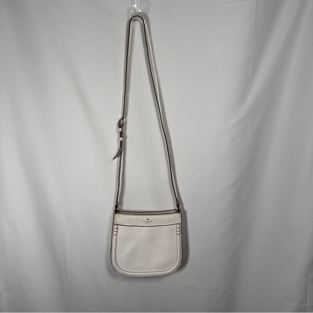 kate spade crossbody leather slim curved design one size white - Picture 2 of 14